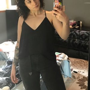 Black summer blouse/top